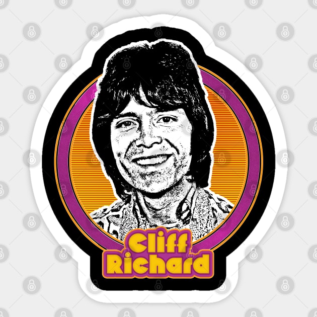 Cliff Richard /// 1970s Style Fan Design Sticker by DankFutura